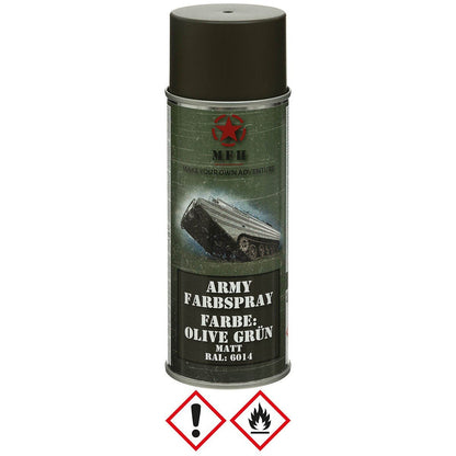 Farbspray Army 400ml Olive Grün matt - MFH - Wildnissport
