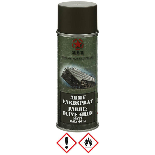 Farbspray Army 400ml Olive Grün matt - MFH - Wildnissport