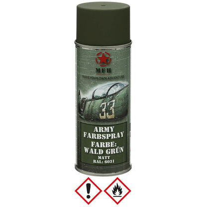 Farbspray Army 400ml Waldgrün matt - MFH - Wildnissport