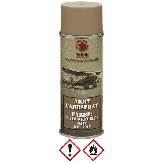 Farbspray Army 400ml WH Dunkelgelb matt - MFH - Wildnissport
