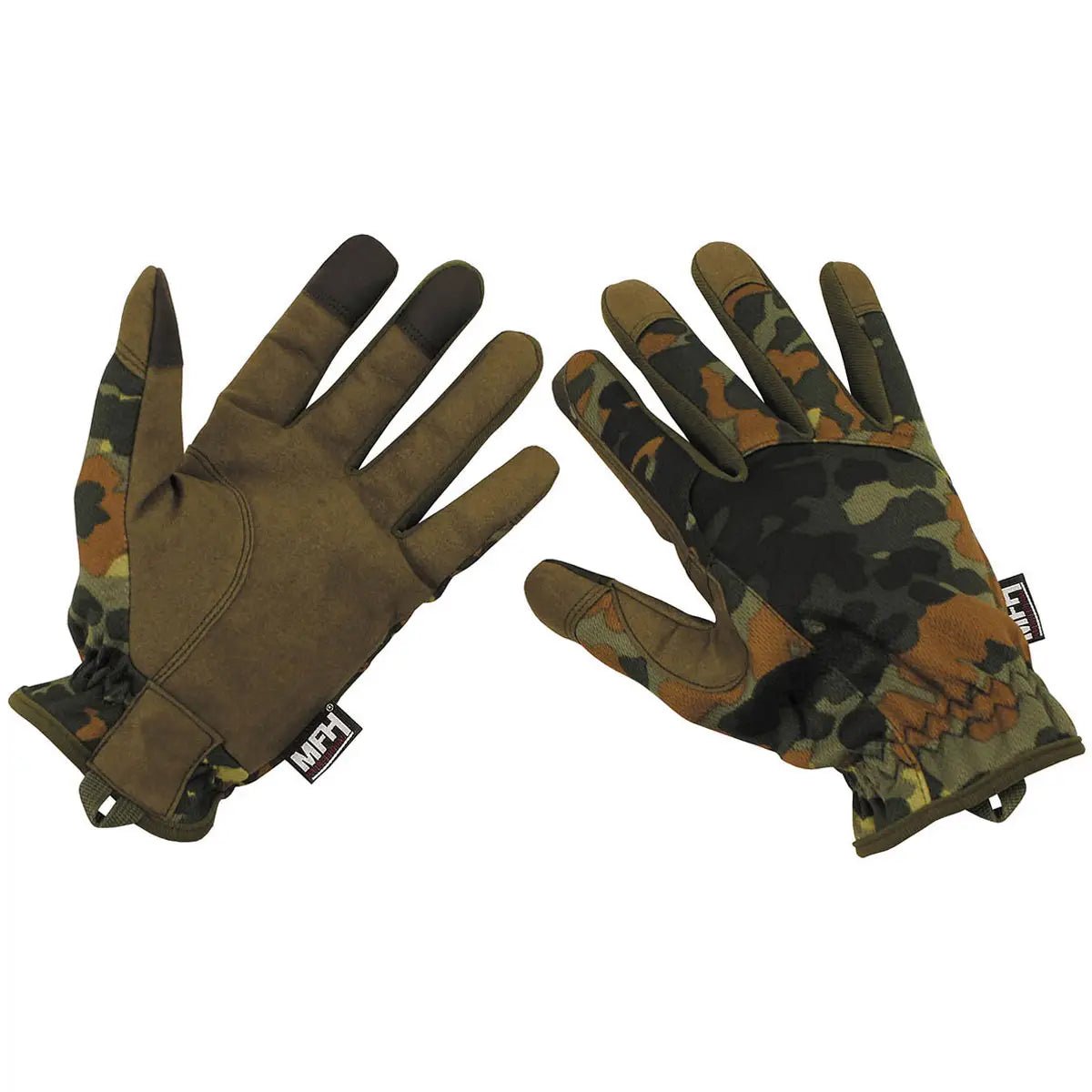 Fingerhandschuhe Lightweight Flecktarn - XL Handschuhe - MFH - Wildnissport