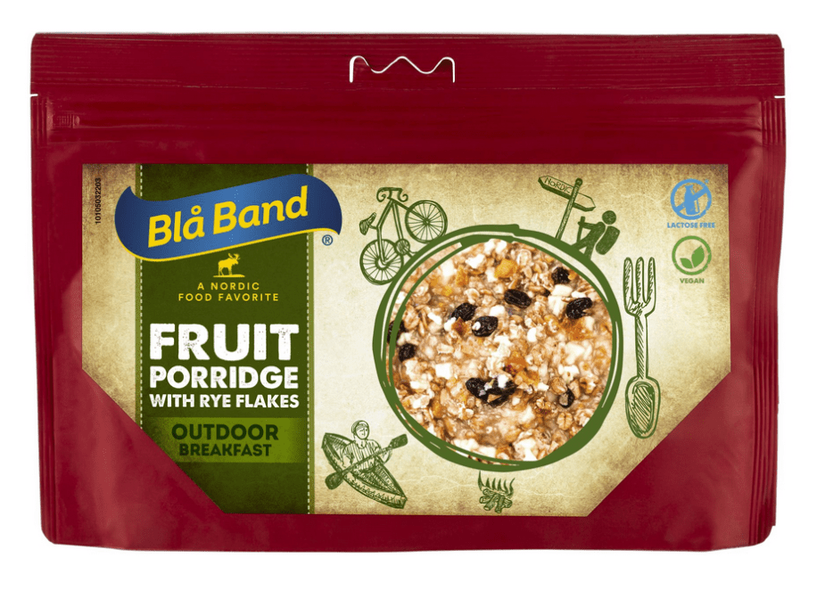 Fruchtbrei mit Roggenflocken Trekkingmahlzeit - Blå Band - Wildnissport