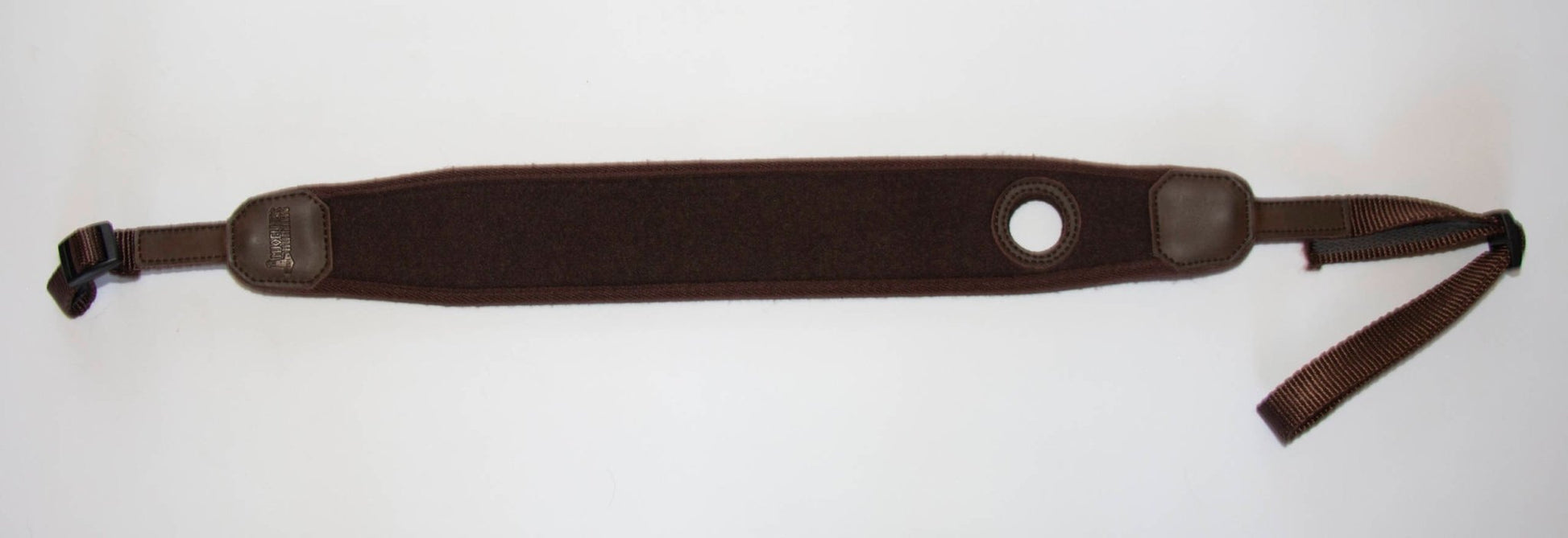 Gewehrriemen Loden mit Daumenloch und Neopren Dark Brown - Mjoelner Hunting - Wildnissport