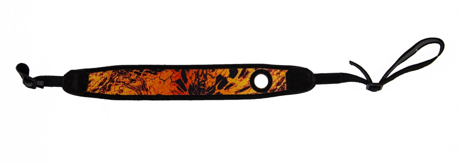 Gewehrriemen mit Daumenloch und Neopren, Orange Camo - Mjoelner Hunting - Wildnissport