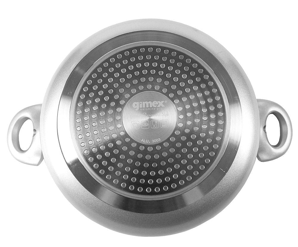 Gimex Camping Kochtopfset 9 - tlg. 22cm Alu Silver Line - Gimex - Wildnissport