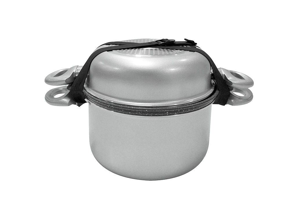 Gimex Camping Kochtopfset 9 - tlg. 22cm Alu Silver Line - Gimex - Wildnissport