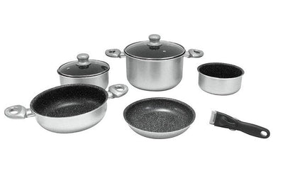 Gimex Topfset 8 - tlg. Silver Line Aluminium - Gimex - Wildnissport