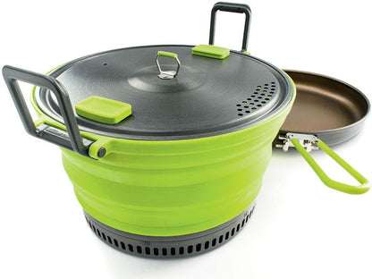 GSI Outdoors Escape HS Set Topf + Pfanne, grün - GSI - Wildnissport