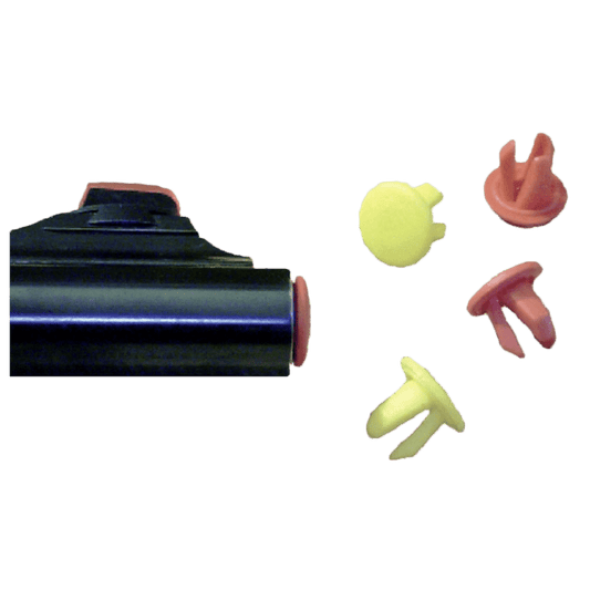 Gun Plugs rot/gelb sortiert 10 Stück - Fritzmann - Wildnissport