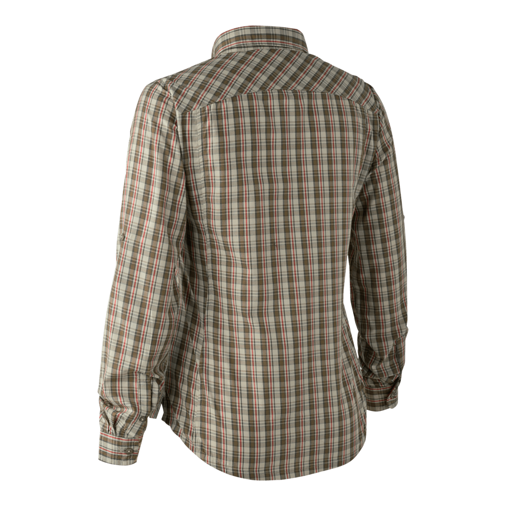 Heather Hemd Damen Bluse Red Check - 36 - Deerhunter - Wildnissport