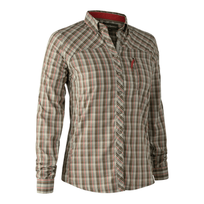 Heather Hemd Damen Bluse Red Check - 36 - Deerhunter - Wildnissport