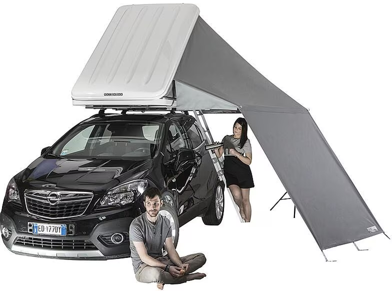 MOERVA AirPass Sonnensegel für Dachzelt Grau (200x150)