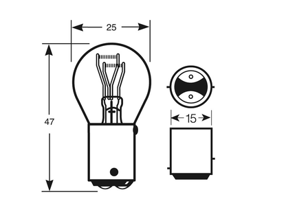 Ring Brake&Tail Glühbirne (P21/5W)
