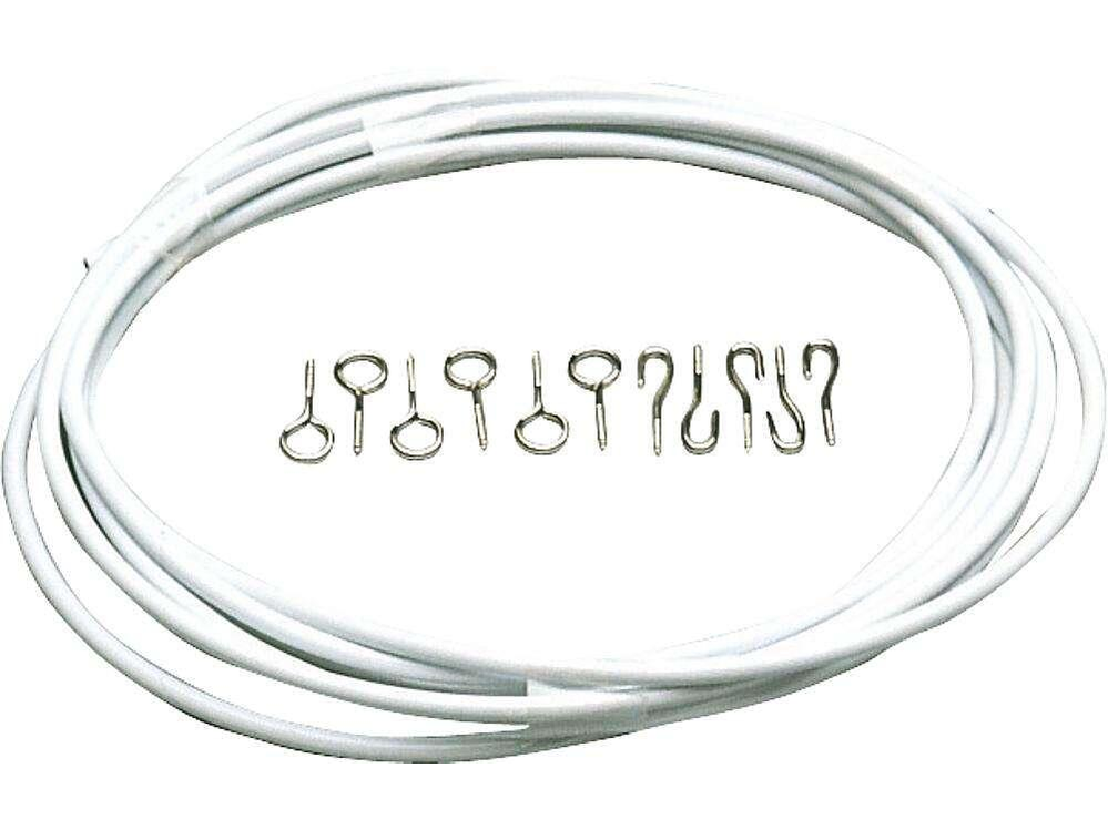 MOVERA Gardinenspirale mit Haken und Ösen (10m)