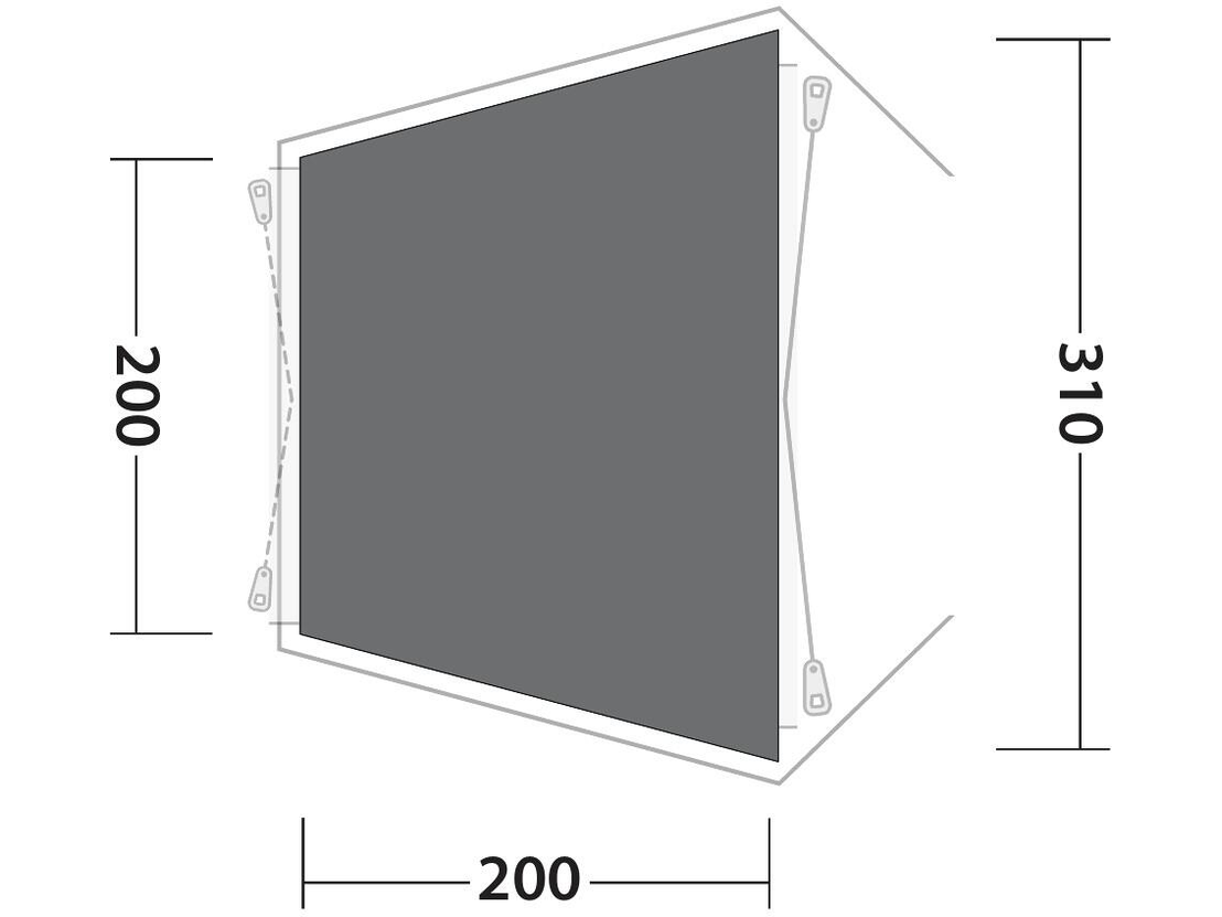 Outwell Bodenplane Woodcrest (340/200x240cm)