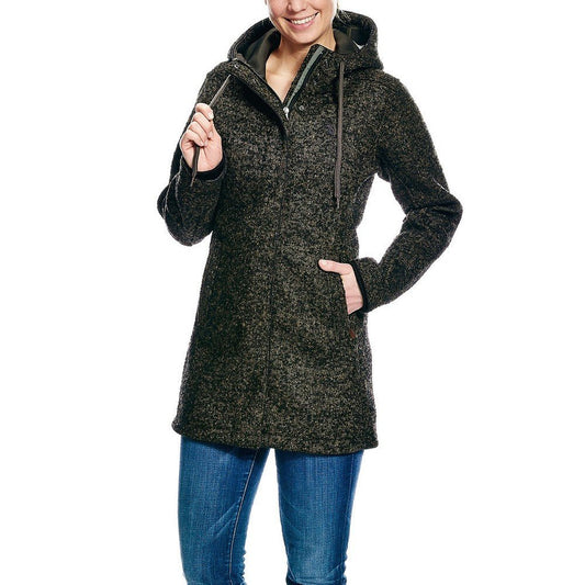 Jemma Coat Damen 40 Olive Jacke mit Kapuze - Tatonka - Wildnissport