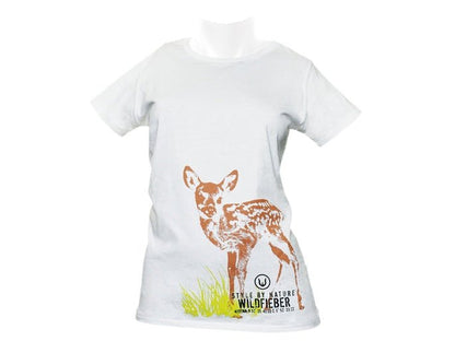 Kittina Damen - T-Shirt Weiß - S - Wildfieber - Wildnissport