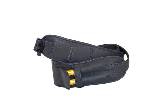 Leder Gewehrriemen mit Neopren - Mjoelner Hunting - Wildnissport