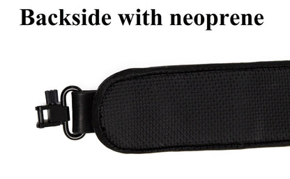 Leder Gewehrriemen mit Neopren - Mjoelner Hunting - Wildnissport
