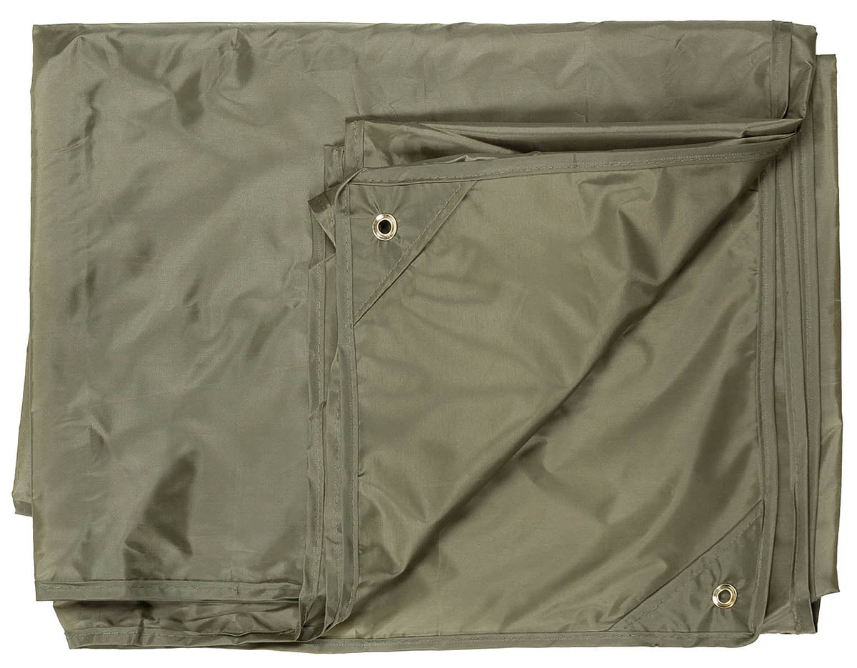 Mehrzweckplane Abdeckplane Tarp 3x3m Olive - MFH - Wildnissport