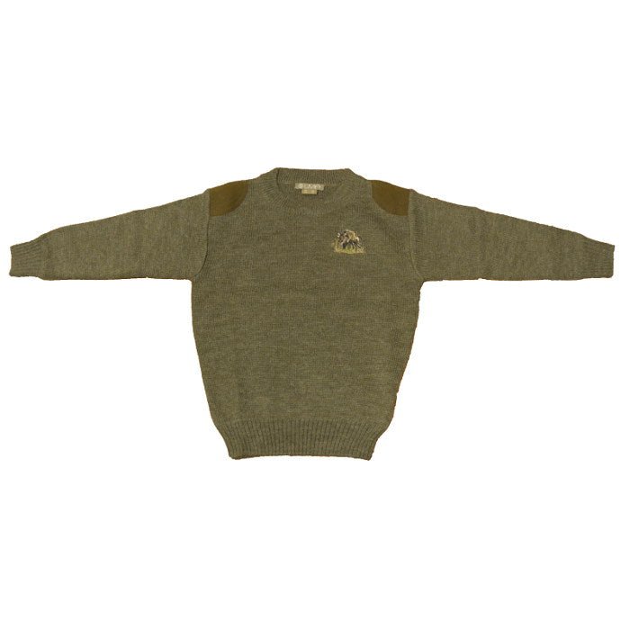 Moineau Pullover Kinder 128 Dunkelgrün - LMA - Wildnissport