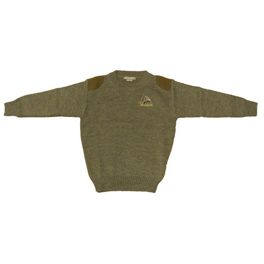 Moineau Pullover Kinder 128 Dunkelgrün - LMA - Wildnissport