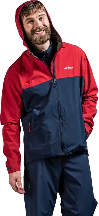 Morten Herren Bike Fahrradjacke Regenjacke L rot/blau - Tatonka - Wildnissport