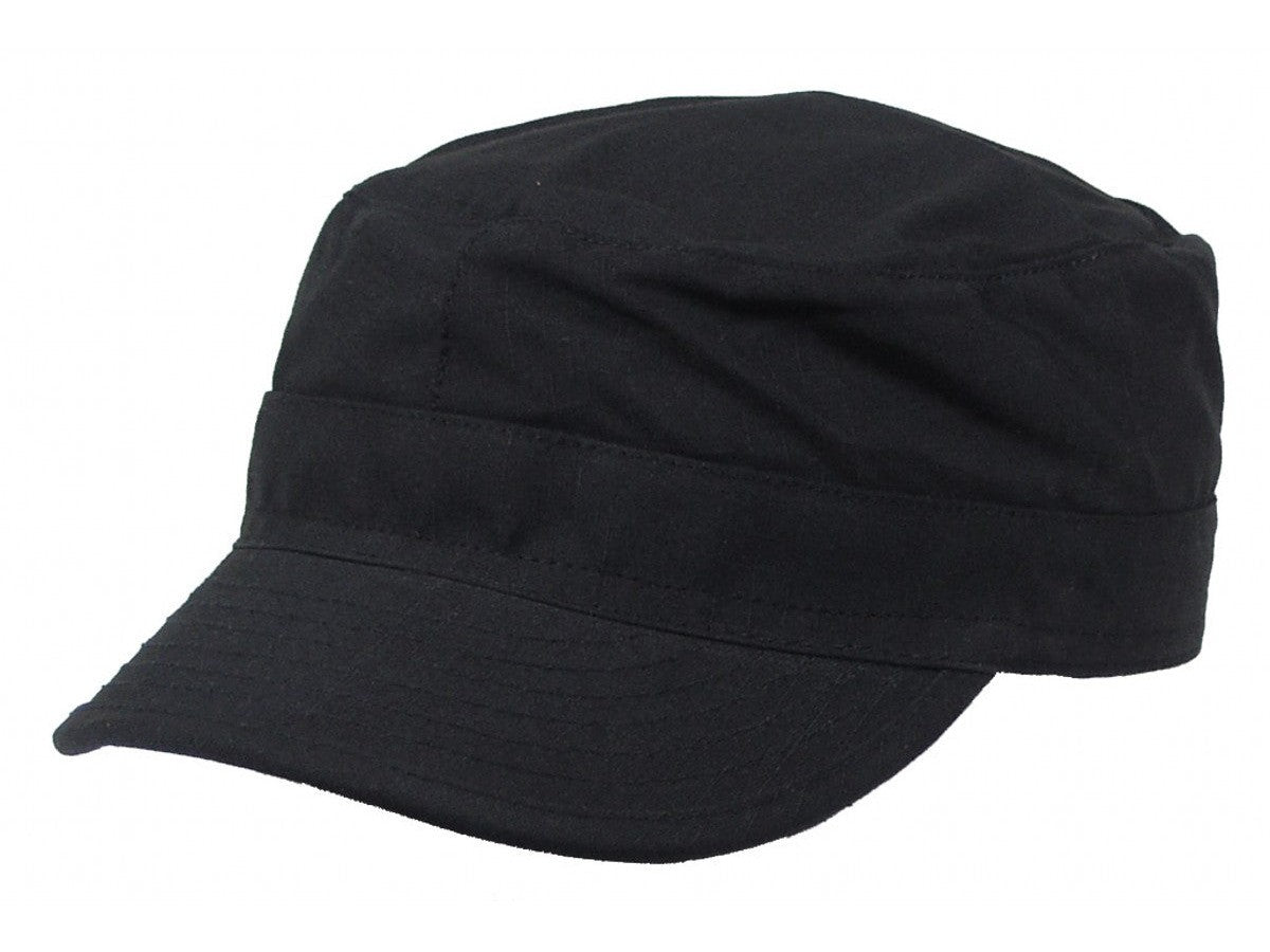Mütze US BDU Feldmütze, Rip Stop Schwarz/Black - S - MFH - Wildnissport