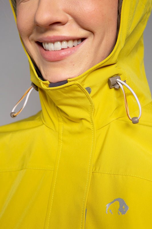 Neta Coat Women 38 bright yellow Regenmantel - TATONKA - Wildnissport