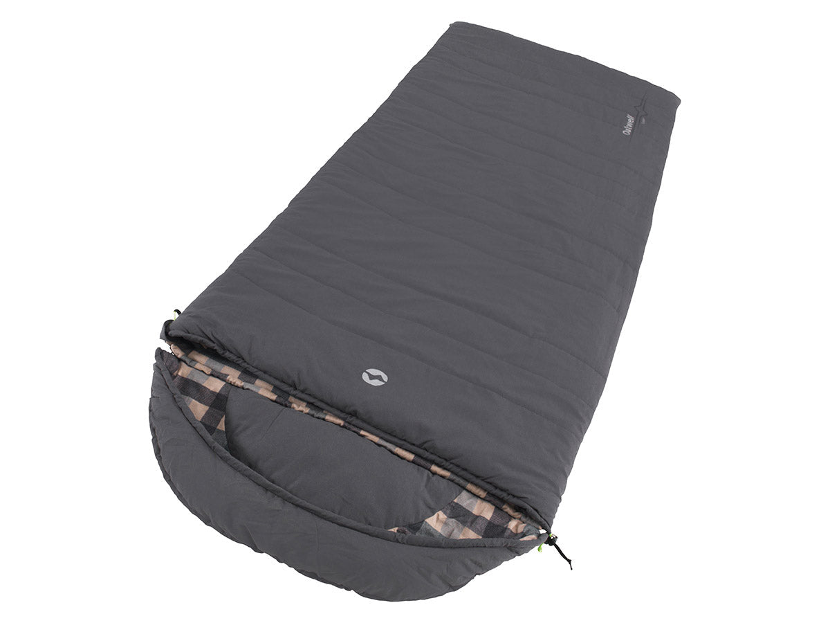 Outwell Camper Schlafsack, grau, Einheitsgröße rechts - Outwell - Wildnissport