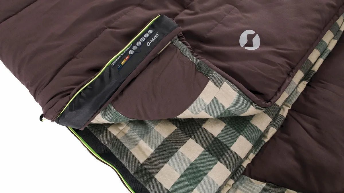 Outwell Camper Supreme Schlafsack, rotbraun, Einheitsgröße links - Outwell - Wildnissport