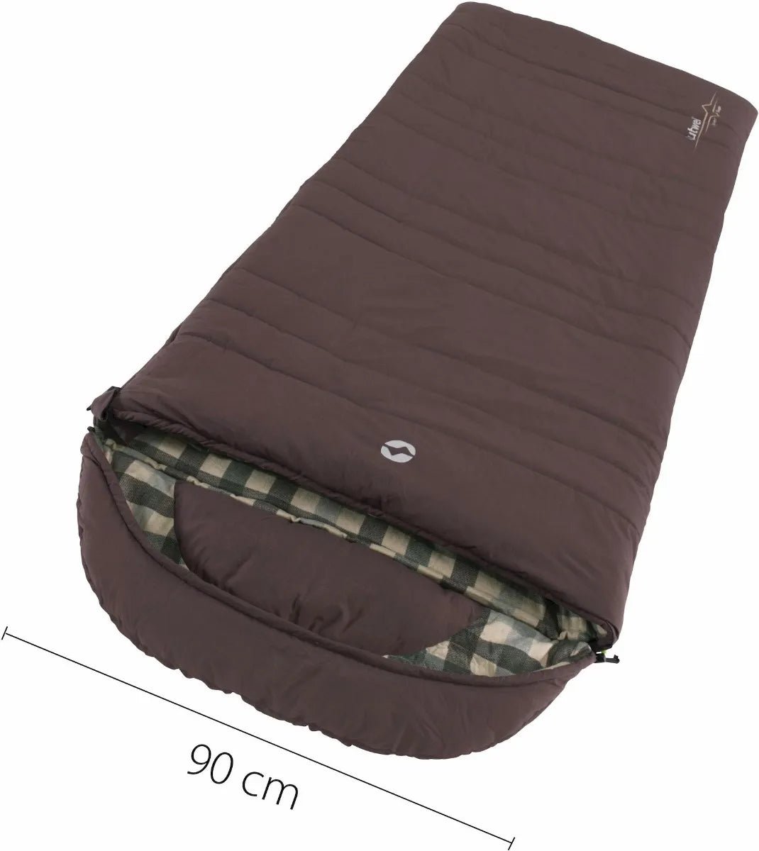 Outwell Camper Supreme Schlafsack, rotbraun, Einheitsgröße links - Outwell - Wildnissport