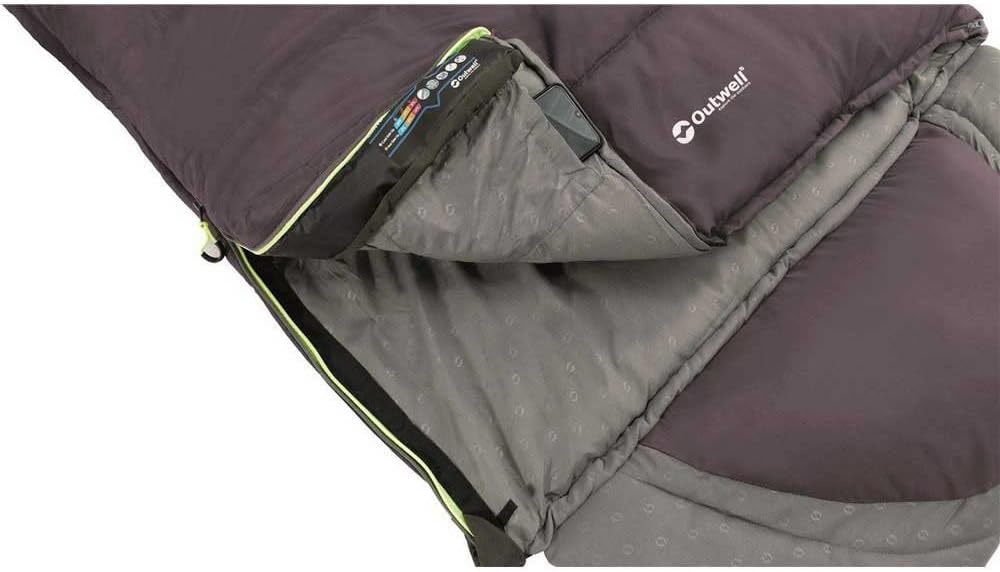 Outwell Contour Schlafsack, Dark Purple, Links - Outwell - Wildnissport