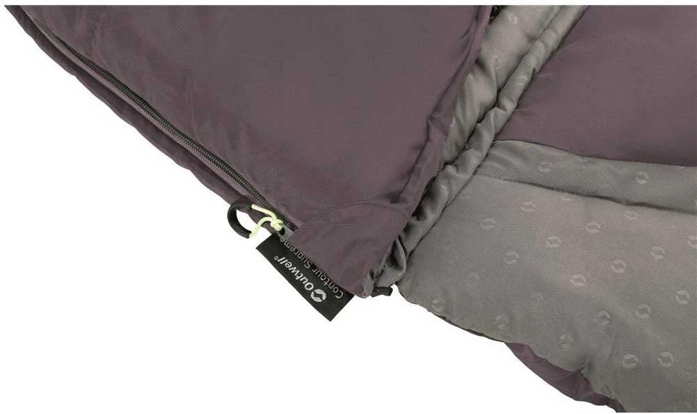 Outwell Contour Schlafsack, Dark Purple, Links - Outwell - Wildnissport