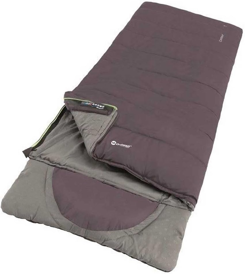 Outwell Contour Schlafsack, Dark Purple, Links - Outwell - Wildnissport