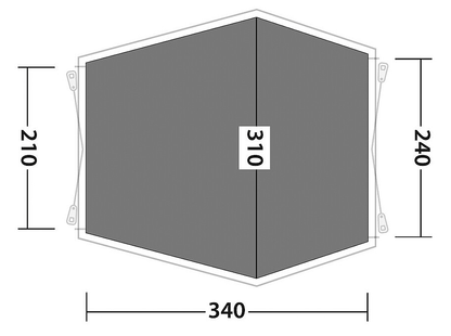 Outwell Zeltunterlage Woodcrest (340x310cm) - Outwell - Wildnissport