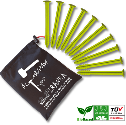 Pegs GS120 (Tasche mit 10Stk.) 120 mm Zeltheringe - SwissPiranha - Wildnissport