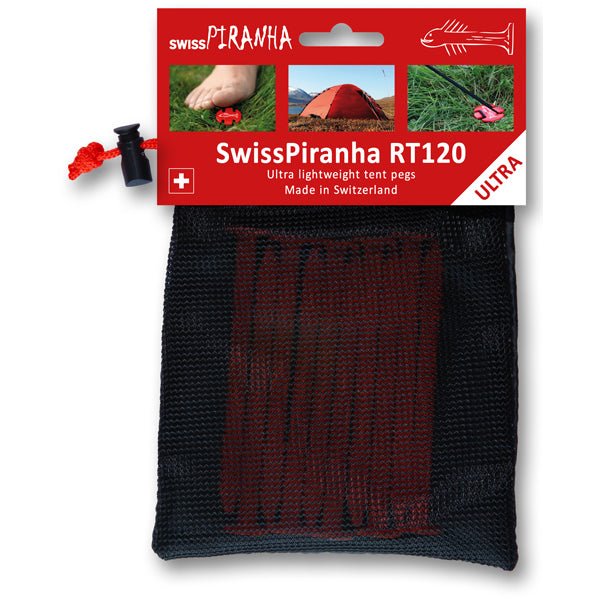 Pegs RT120 (Set mit Tasche 10Stk.) Zeltheringe - SwissPiranha - Wildnissport