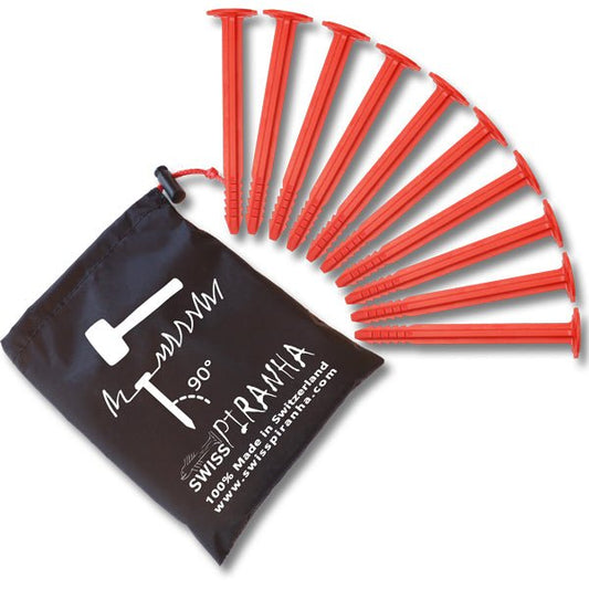 Pegs RT150 (Set mit Tasche 10 Stk.) Zeltheringe - SwissPiranha - Wildnissport