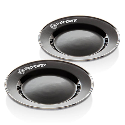 Petromax Emaille Teller schwarz (2 Stück im Set) - Wildnissport - Wildnissport