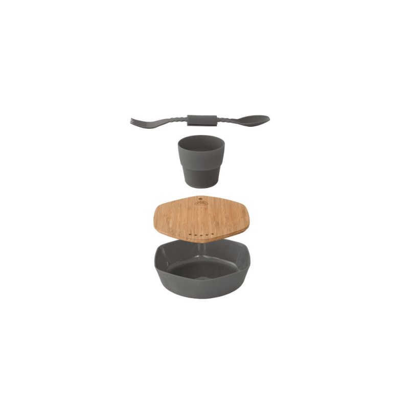 Robens Leaf Meal Kit Campinggeschirr-Set anthrazit - Wildnissport - Wildnissport