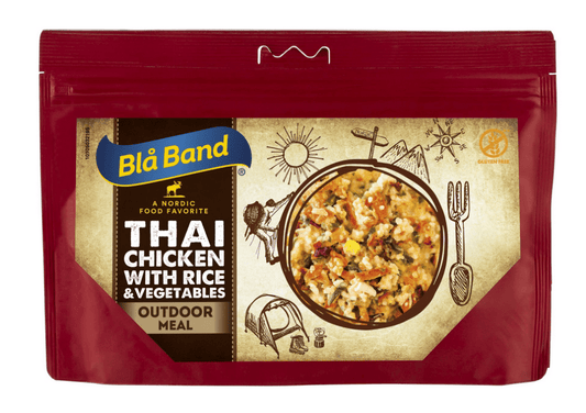 Thai - Hühnchen mit Reis und Gemüse Trekkingnahrung - Blå Band - Wildnissport