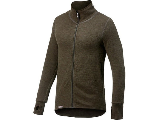 Thermo - Jacke 400 g/qm Unisex Pine Green L - Woolpower/Ullfrotté - Wildnissport