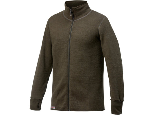 Thermo - Jacke 600 g/qm Unisex Pine Green - XL - Woolpower/Ullfrotté - Wildnissport