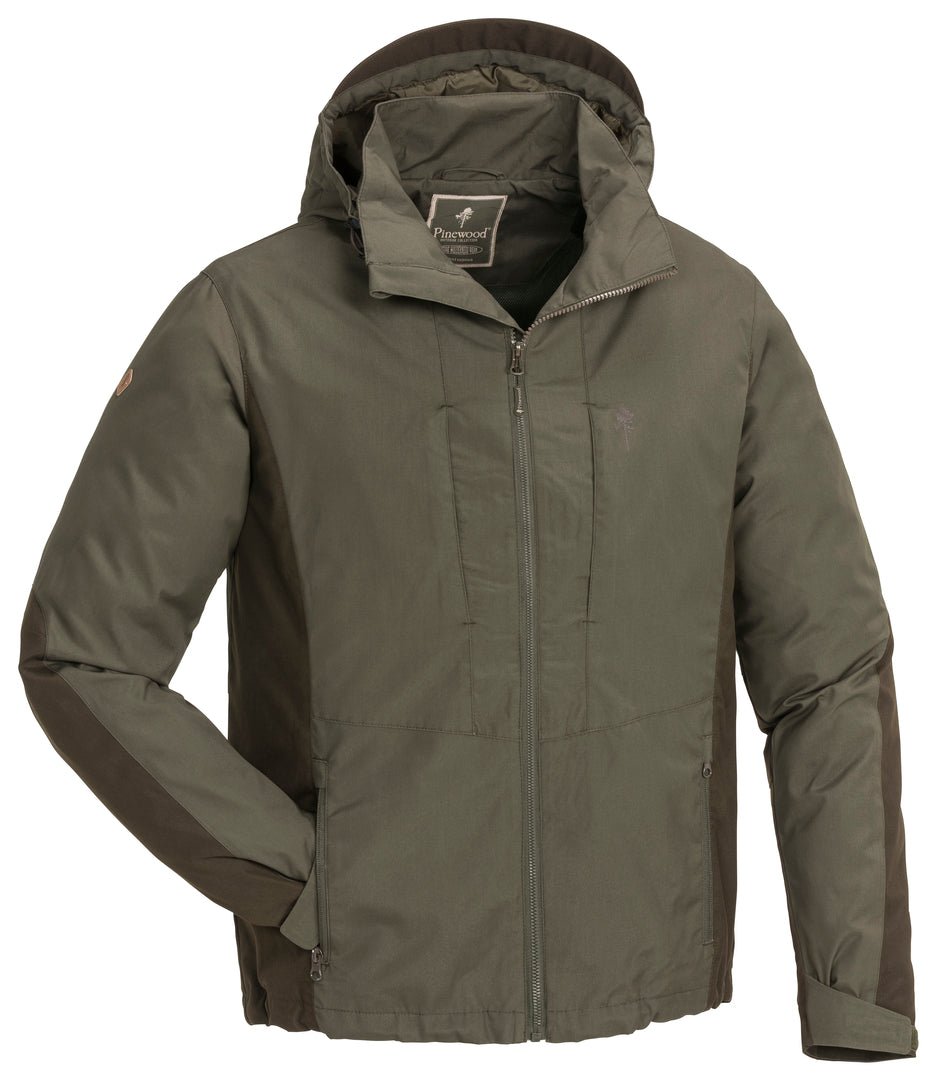 Tiveden TC - Stretch Jacke Dunkeloliv/Wildlederbraun Herren - L - Pinewood - Wildnissport