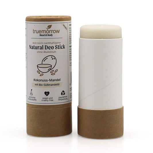 Truemorrow Natural Deo Stick - Kokosnuss - Mandel, aluminiumfrei - Truemorrow - Wildnissport