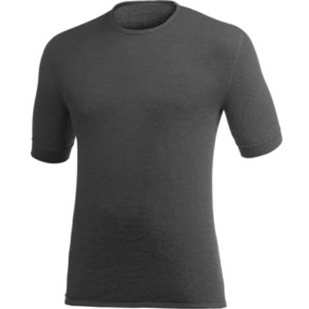 Unterhemd Rund mit kurzem Arm / T-Shirt L Schwarz grau - XL - Woolpower - Wildnissport