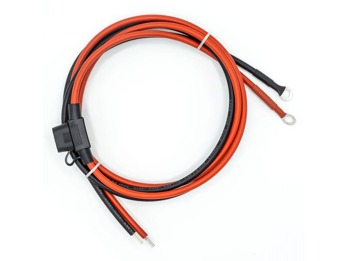 WATTSTUNDE BAKA20/BAKA04 Batterieanschlußkabel mit 20A Sicherung, 4mm² - WATTSTUNDE - Wildnissport