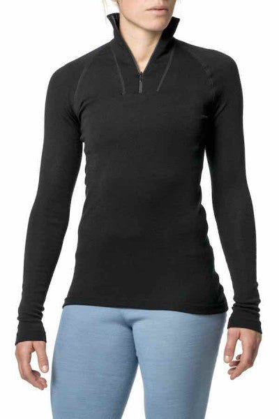Zip Turtleneck LITE XXS Black Unterhemd - Woolpower - Wildnissport